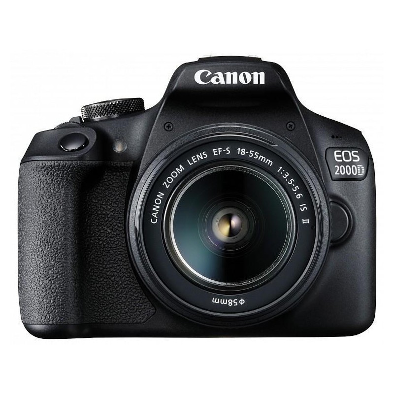Camera foto CANON EOS-2000D kit,ob EF-S 18-55mm f/3.5-5.6 IS II 24.1MP,3.0" TFT fixed DIGIC 4+,ISO 100-6400,FullHD movies, HDMI 