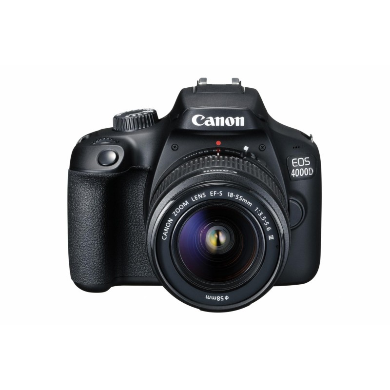 Camera foto CANON kit EOS-4000D+EF-S 18-55mm DCIII,18.7MP,2.7" TFT fixed DIGIC 4+,3 cadre/sec, ISO 100-6400,FullHD movies,30-1/4