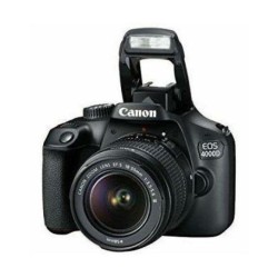 Camera foto CANON kit EOS-4000D+EF-S 18-55mm DCIII,18.7MP,2.7" TFT fixed DIGIC 4+,3 cadre/sec, ISO 100-6400,FullHD movies,30-1/4