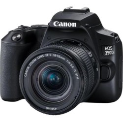 Camera foto CANON DSLR EOS 250D+18-55 IS STM kit,24.1MP,Dual Pixel CMOS,LCD 3" rabatabil,DIGIC 8,ISO Auto,filmare 4K,Full HD 50f