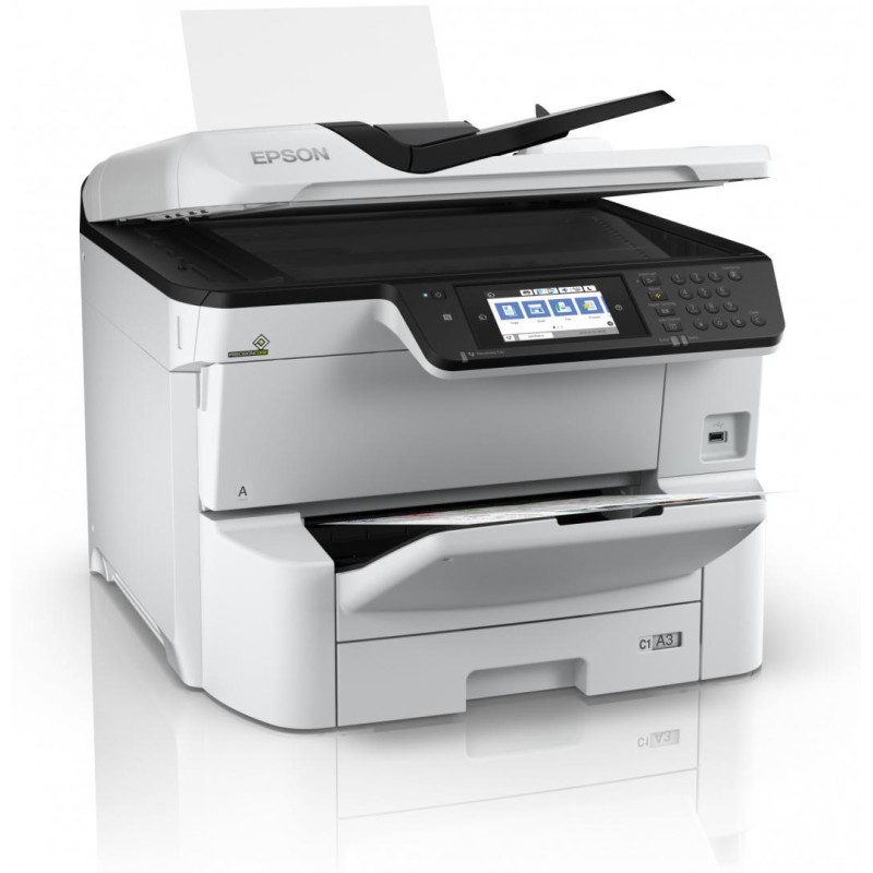 Multifunctional inkjet color Epson WorkForce Pro WF-C8610DWF, A3 , (Print,Cop,Scan,Fax),duplex,Viteza 35ppm alb-negru/color, rez