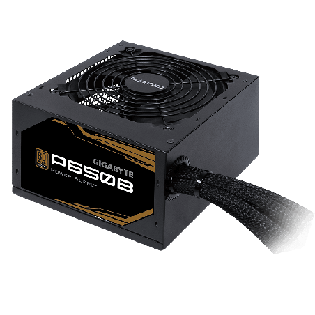 SURSA GIGABYTE P650B, 650 W, ATX 12V V2.31, fan 120 mm x 1, 80 Plus Bronze, "GP-P650B" (timbru verde 2 lei)