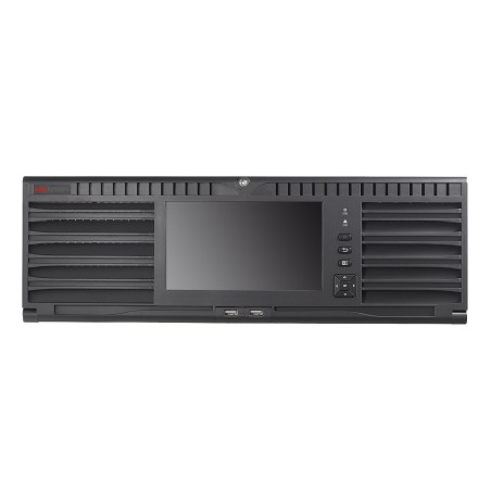 NVR HIKVISION, 128 canale, Rackabil,  capacitate max 8 TB de fiecare HDD, porturi HDMI | VGA | RCA | Retea RJ45 | USB 2.0 | USB 