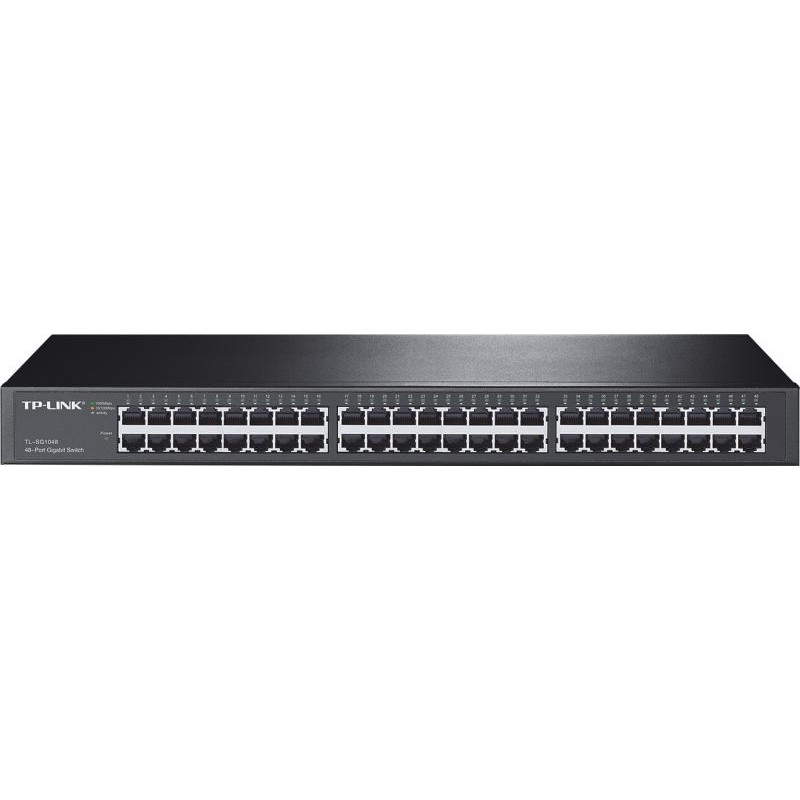 SWITCH TP-LINK 48 porturi Gigabit, carcasa metalica, rackabil "TL-SG1048" (timbru verde 2 lei)