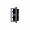 PANOU frontal HIKVISION pentru 2 module de videointerfon modular Hikvision DS-KD-ACF2, montare incastrata, aluminiu, doza de pla