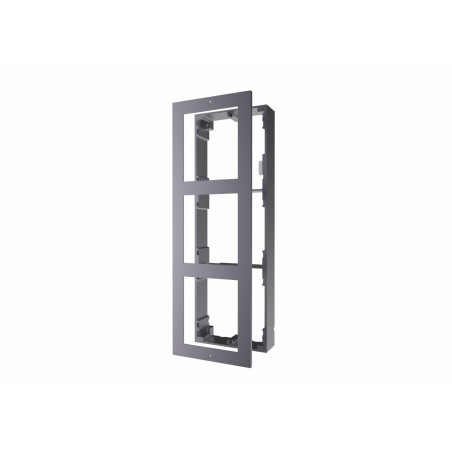 PANOU frontal HIKVISION pt 3 module videointerfon modular Hikvision DS-KD-ACW3, montare aplicata, aluminiu, 320.8mm x 107mm x 4m