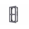 PANOU frontal HIKVISION pt 2 module de videointerfon modular Hikvision DS-KD-ACW2, montare aplicata, aluminiu, 219mm x 107mm x 4