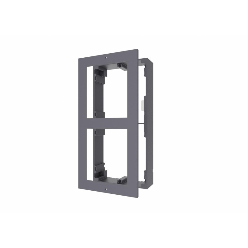PANOU frontal HIKVISION pt 2 module de videointerfon modular Hikvision DS-KD-ACW2, montare aplicata, aluminiu, 219mm x 107mm x 4