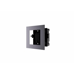 PANOU frontal HIKVISION, pt modul videointerfon modular Hikvision DS-KD-ACF1, montare incastrata, aluminiu, doza de plastic incl