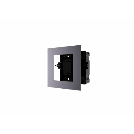 PANOU frontal HIKVISION, pt modul videointerfon modular Hikvision DS-KD-ACF1, montare incastrata, aluminiu, doza de plastic incl