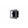 PANOU frontal HIKVISION, pt modul videointerfon modular Hikvision DS-KD-ACF1, montare incastrata, aluminiu, doza de plastic incl