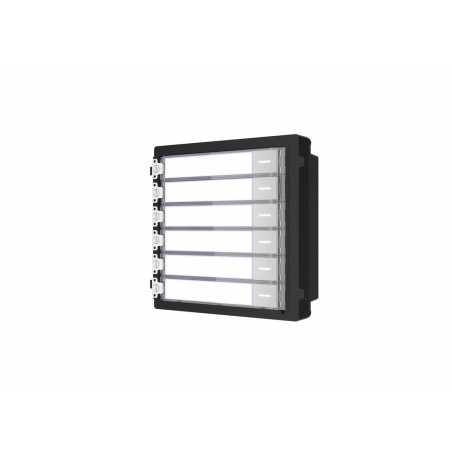 MODUL extensie HIKVISION, pt videinterfon, 6 butoane apelar, montaj aplicat sau ingropat (acc. neincluse), customizare afisare n