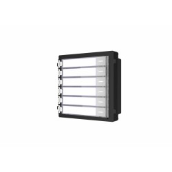 MODUL extensie HIKVISION, pt videinterfon, 6 butoane apelar, montaj aplicat sau ingropat (acc. neincluse), customizare afisare n