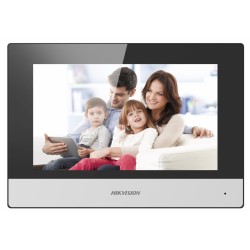 MONITOR videointerfon modular HIKVISION, ecran LCD 7" color cu touch screeen, rezolutie ecran 1024 x 600, Wi-Fi 802.11b/g/n, "DS