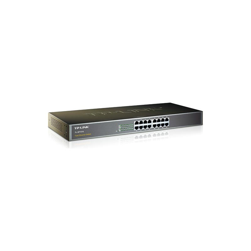 SWITCH TP-LINK 16 porturi 10/100Mbps. carcasa metalica "TL-SF1016" (timbru verde 2 lei)