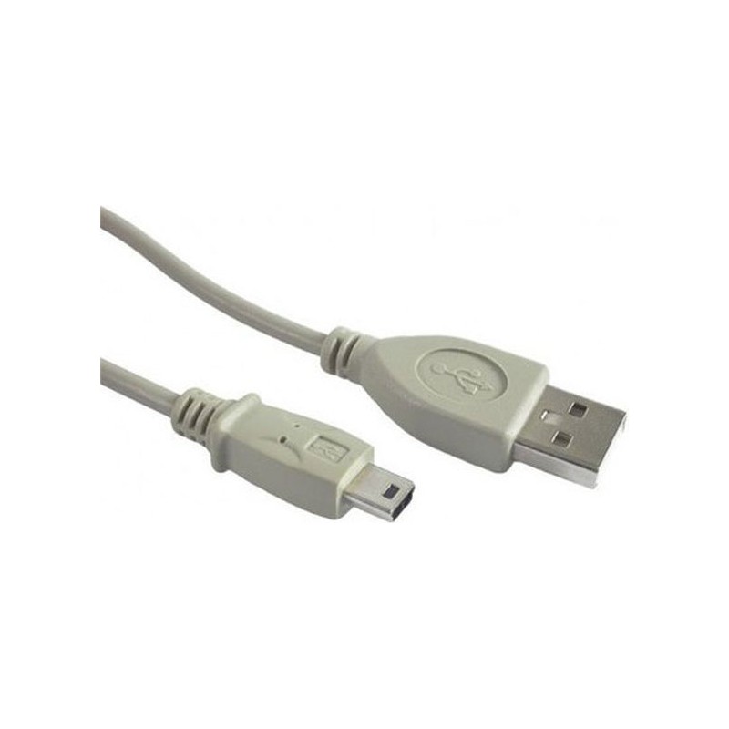 CABLU alimentare si date GEMBIRD, pt. smartphone, USB 2.0 (T) la Mini-USB 2.0 (T), 1.8m, alb, "CC-USB2-AM5P-6" (timbru verde 0.0