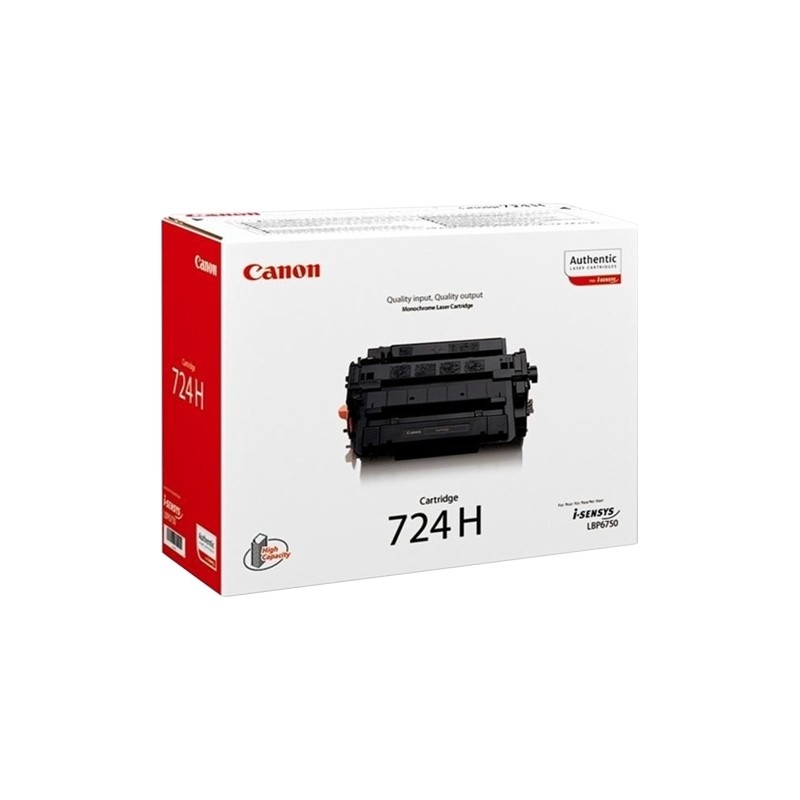 Toner Original Canon Black, CRG-724H, pentru LBP-6750|LBP-6780|MF-512|MF-515, 12.5K, (timbru verde 1.2 lei) , "CR3482B002AA"