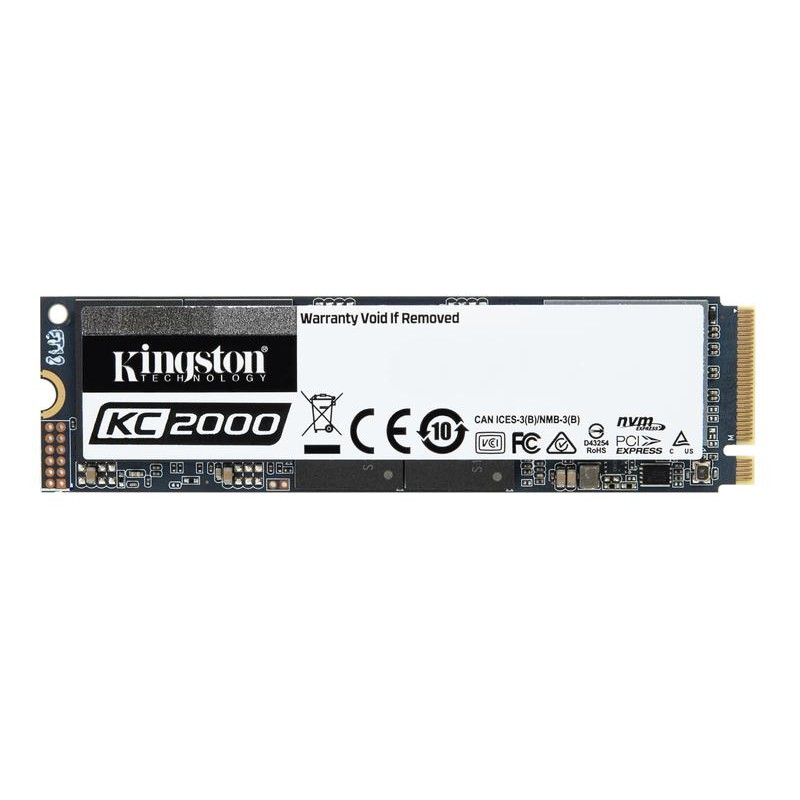 SSD KINGSTON, KC2000, 500 GB, M.2, PCIe Gen3.0 x4, 3D TLC Nand, R/W: 3000/2000 MB/s, "SKC2000M8/500G"
