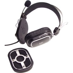 CASTI A4tech, "ComfortFIt", cu fir, standard, utilizare multimedia, microfon pe brat, conectare prin Jack 3.5 mm, negru, "HS-50"