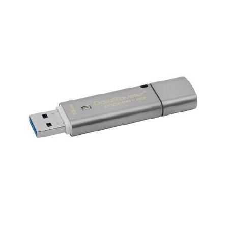 MEMORIE USB 3.0 KINGSTON 16 GB, cu capac, carcasa metalic, argintiu, "DTLPG3/16GB" (timbru verde 0.03 lei)