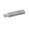 MEMORIE USB 3.0 KINGSTON 16 GB, cu capac, carcasa metalic, argintiu, "DTLPG3/16GB" (timbru verde 0.03 lei)