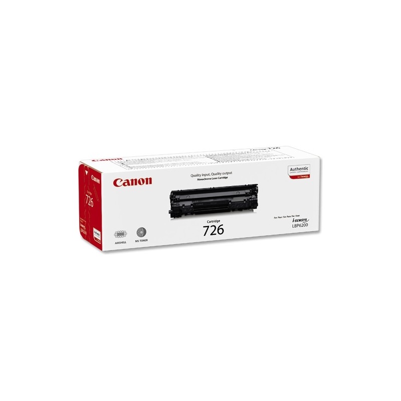 Toner Original Canon Black, CRG-726, pentru LBP-6200|LBP-6230, 2.1K, (timbru verde 1.2 lei) , "CR3483B002AA"