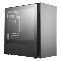 CARCASA Cooler Master, Mini Tower, mATX, "Silencio S400", fara sursa, sticla securizata, 2 x fan, USB 3.0 x 2, Jack 3.5mm x 1, c