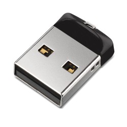 MEMORIE USB 2.0 SANDISK 16 GB, profil mic, carcasa metalic &amp; plastic, negru / argintiu, "SDCZ33-016G-G35" (timbru verde 0.03