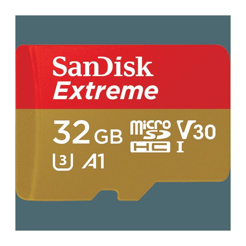 CARD MicroSD SANDISK, 32 GB, microSDHC, clasa 10, standard UHS-I U3, "SDSQXAF-032G-GN6MA" (timbru verde 0.03 lei)
