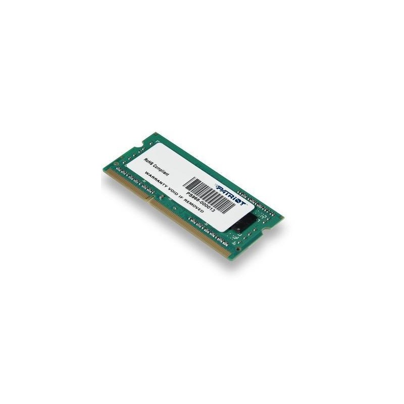 SODIMM Patriot, 4GB DDR3, 1600 MHz, "PSD34G160081S"