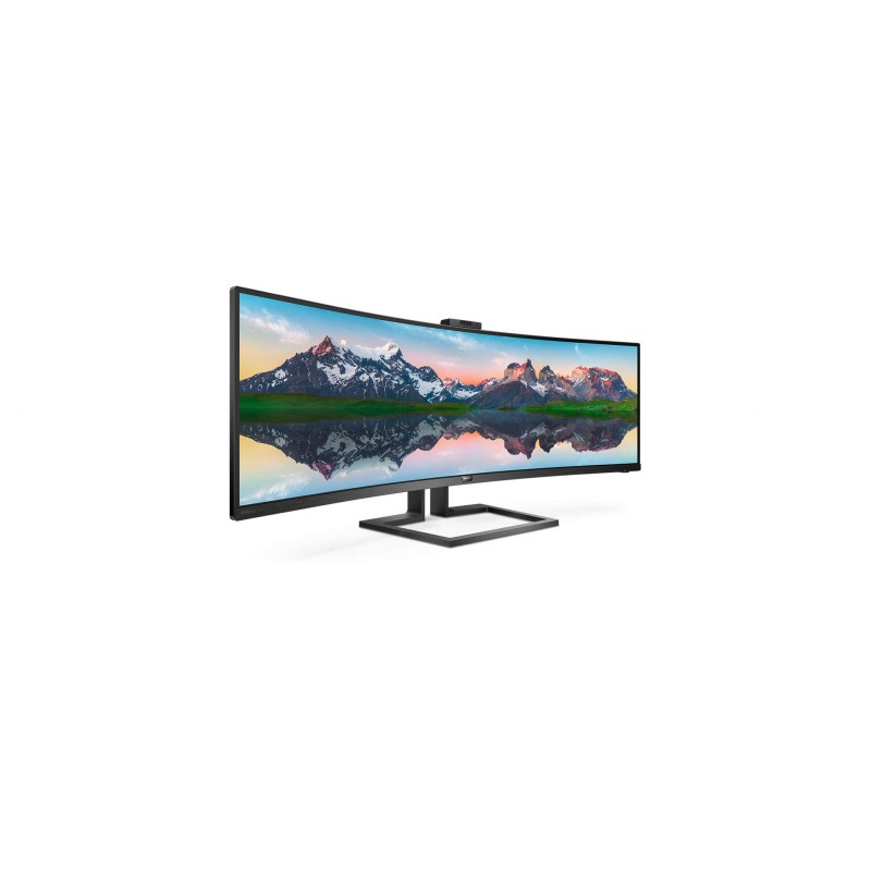 MONITOR PHILIPS 48.8", home, office, VA, 5K UHD (5120 x 1440), Ultra Wide, curbat, 450 cd/mp, 5 ms, HDMI x 2, DisplayPort, "499P