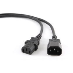 CABLU alimentare GEMBIRD prelungitor, 1.8m, intrare C14, iesire C13, 10A, certificare VDE, bulk, black, "PC-189-VDE" (timbru ver