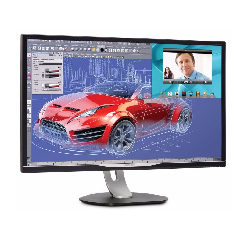 MONITOR PHILIPS 32", grafica, VA, WQHD (2560 x 1440), Wide, 300 cd/mp, 4 ms, VGA, DVI, HDMI, DisplayPort, "BDM3270QP/01" (timbru