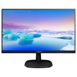 MONITOR PHILIPS 23.8", home, office, IPS, Full HD (1920 x 1080), Wide, 250 cd/mp, 8 ms, VGA, DVI, "243V7QSB/00" (timbru verde 7 