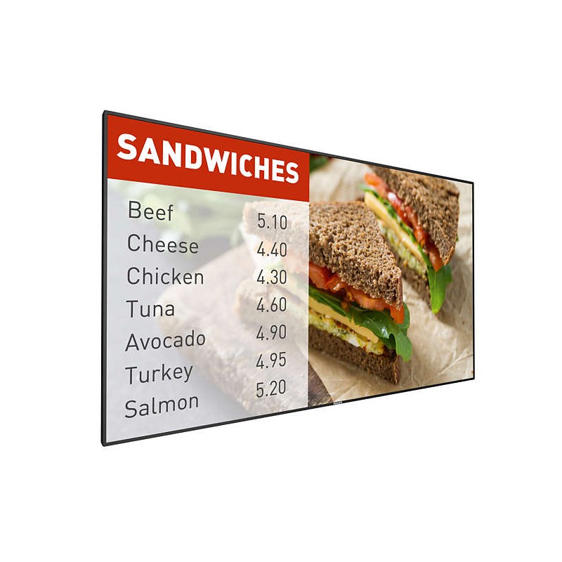 MONITOR PHILIPS - signage 42", afisaj indoor, IPS, Full HD (1920 x 1080), Wide, 700 cd/mp, 8 ms, DVI, HDMI x 2, DisplayPort, "42