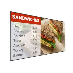 MONITOR PHILIPS - signage 49", afisaj indoor, IPS, Full HD (1920 x 1080), Wide, 700 cd/mp, 8 ms, DVI, HDMI x 2, DisplayPort, "49