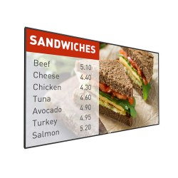 MONITOR PHILIPS - signage 49", afisaj indoor, IPS, Full HD (1920 x 1080), Wide, 500 cd/mp, 8 ms, DVI, HDMI x 2, DisplayPort, "49