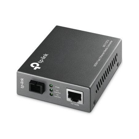 MEDIA CONVERTOR TP-LINK RJ45 10/100M la fibra SC single-mode 100M, Full-duplex, Tx:1310nm, Rx:1550nm,  pana la 20Km, montabil in