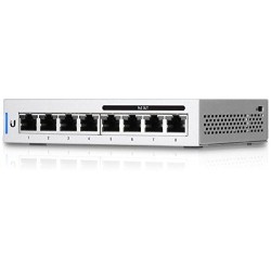 SWITCH PoE UBIQUITI, "UNIFI SWITCH 8"port Gigabit x 8, managed, rackabil, carcasa metalica, "US-8-60W" (timbru verde 2 lei)