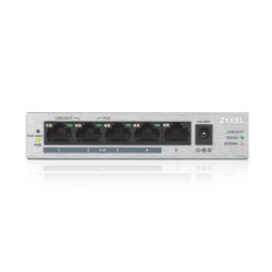 SWITCH PoE ZYXEL, "GS1005-HP"port Gigabit x 5, unmanaged, nerackabil, carcasa metalica, "GS1005HP-EU0101F" (timbru verde 2 lei)