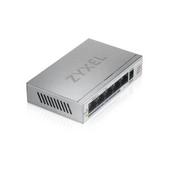 SWITCH PoE ZYXEL, "GS1005-HP"port Gigabit x 5, unmanaged, nerackabil, carcasa metalica, "GS1005HP-EU0101F" (timbru verde 2 lei)
