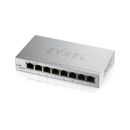 SWITCH ZYXEL, GS1200-8, porturi Gigabit x 8, managed, carcasa metalica, "GS1200-8-EU0101F" (timbru verde 2 lei)