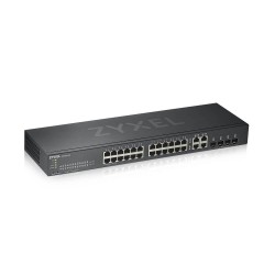 SWITCH ZYXEL, GS1920-24v2, porturi Gigabit x 24, SFP x 4, managed, rackabil, carcasa metalica, "GS1920-24V2-EU0101" (timbru verd