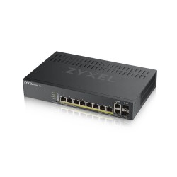 SWITCH PoE ZYXEL, "GS1920-8HPv2"port Gigabit x 8, SFP SFP x 2, managed, rackabil, carcasa metalica, "GS1920-8HPV2-EU010" (timbru