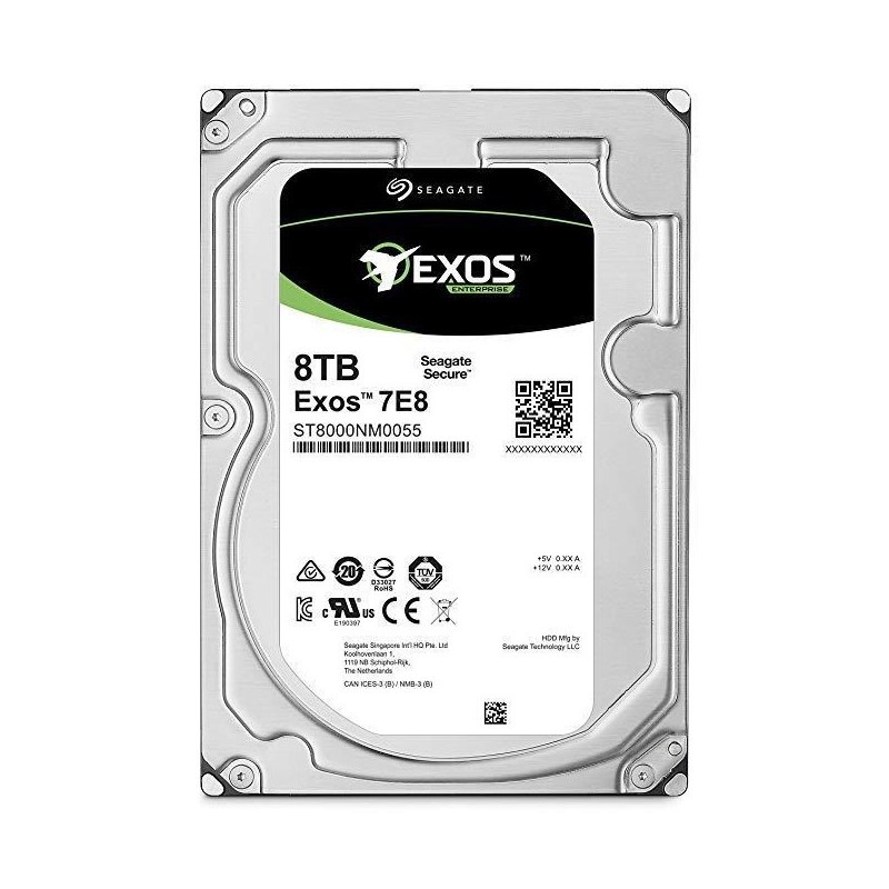 HDD SEAGATE - server 8 TB, Exos, 7.200 rpm, buffer 256 MB, pt. server, "ST8000NM000A" (timbru verde 0.8 lei)
