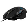 MOUSE LOGITECH, "G502", gaming, cu fir, USB, optic, 16000 dpi, butoane/scroll 11/1, iluminare, butoane programabile, negru, "910