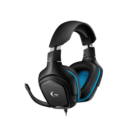 CASTI Logitech, "G432", cu fir, gaming, utilizare multimedia, microfon pe brat, conectare prin Jack 3.5 mm, USB 2.0, negru, "981
