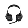 CASTI Logitech, "G432", cu fir, gaming, utilizare multimedia, microfon pe brat, conectare prin Jack 3.5 mm, USB 2.0, negru, "981