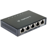 ROUTER Ubiquiti EdgeRouter X 5, wired, port LAN 10/100/1000 x 4, port WAN 10/100/1000 x 1, "ER-X-EU" (timbru verde 0.8 lei)