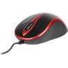 MOUSE A4tech, "N 350", PC sau NB, cu fir, USB, optic, 1000 dpi, butoane/scroll 3/1, , negru / rosu, "N-350-2" (timbru verde 0.18